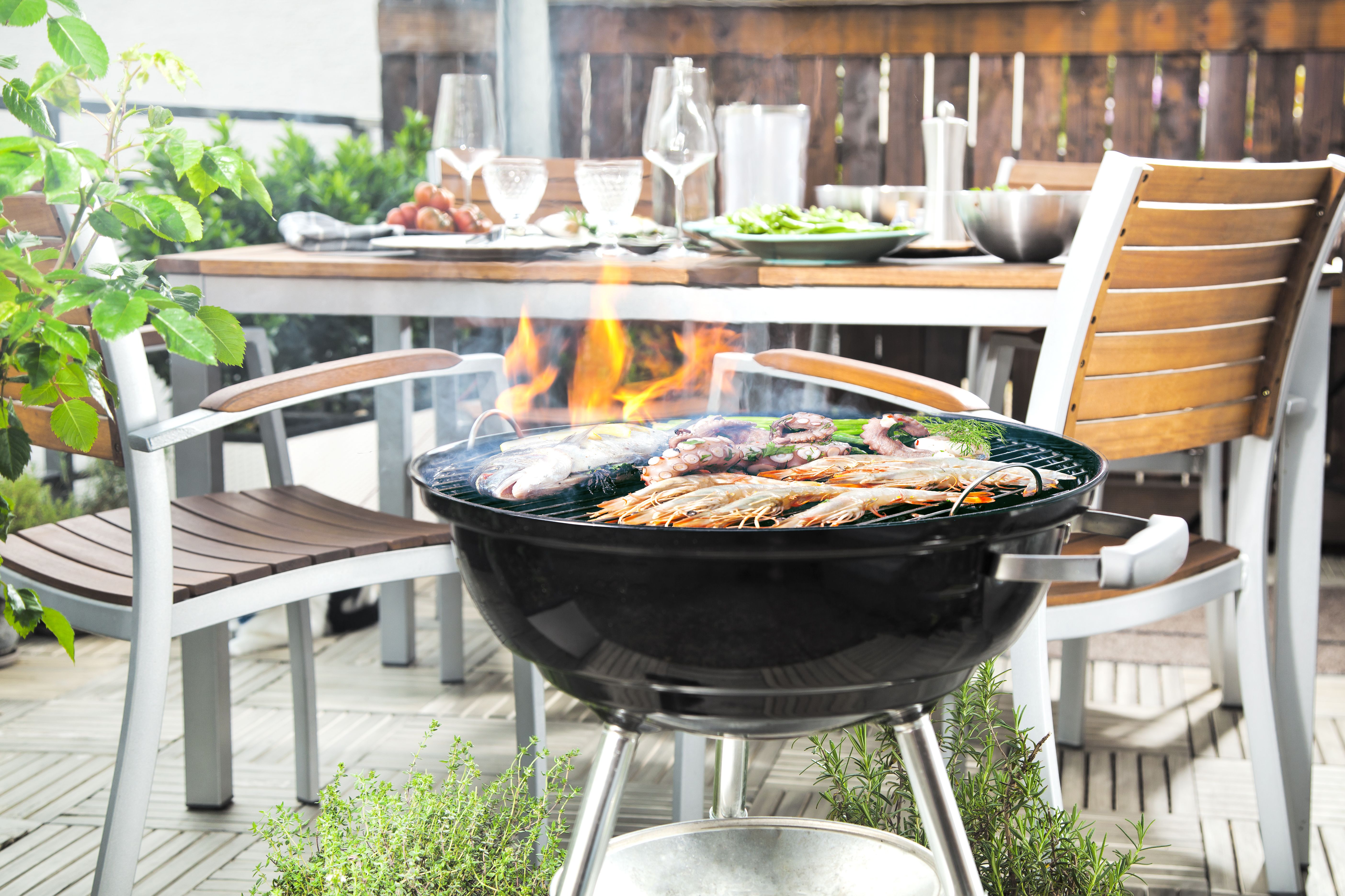 bbq in de tuin