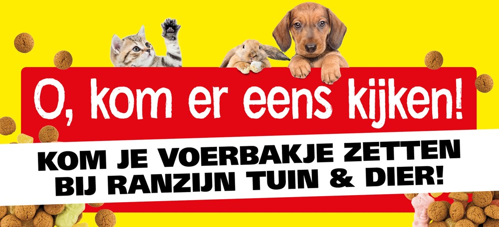 Voerbakje zetten Ranzijn tuin & dier