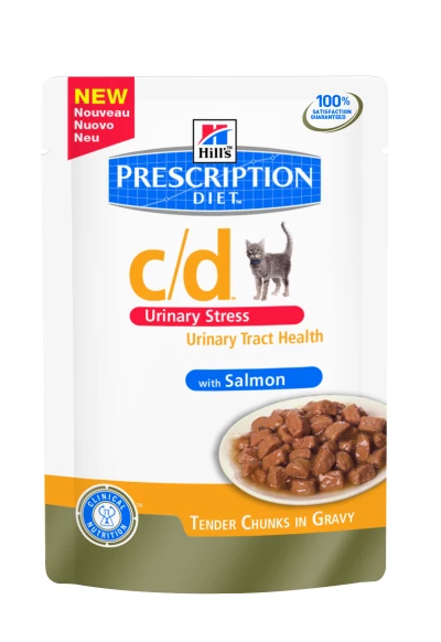 Hills Feline C/D Urinary Stress Zalm 85 gr