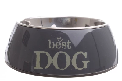 Melamine Voerbak Best Dog Grijs 18 cm