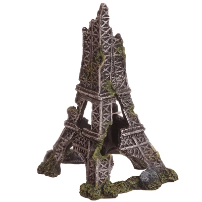 Ornament Eiffeltoren Grijs 18x24 cm