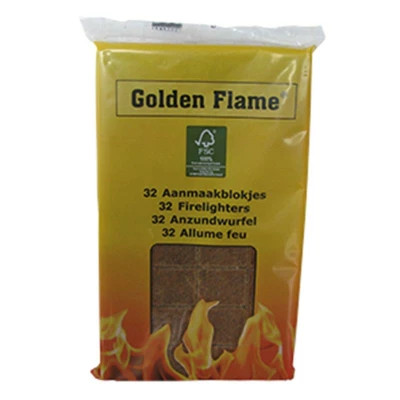 Golden Flame bruine aanmaakblokjes 32st