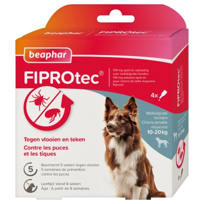 Beaphar Hond 4 Pipet Fiprotec < 20kg