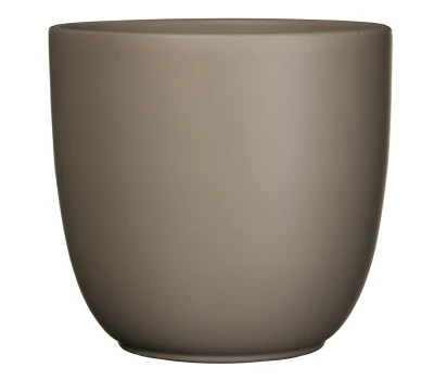 Pot Tusca Taupe Mat H6.5d7.5 Cm