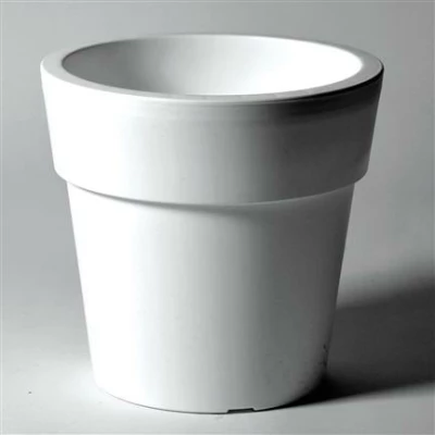 Pot Linea Laag Wit D30 H28.5 Cm
