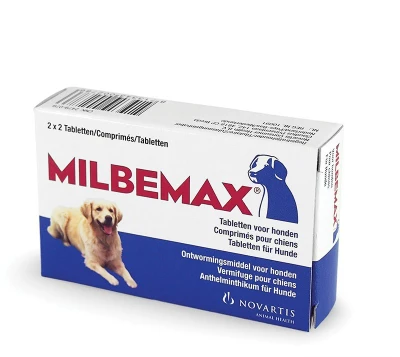 Milbemax Wormentablet Grote Honden 4 tabletten