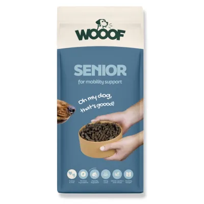 Wooof Geperste Brok Senior 14 kg