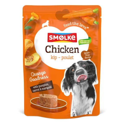 Smolke hond 300 gr orange goodness kip