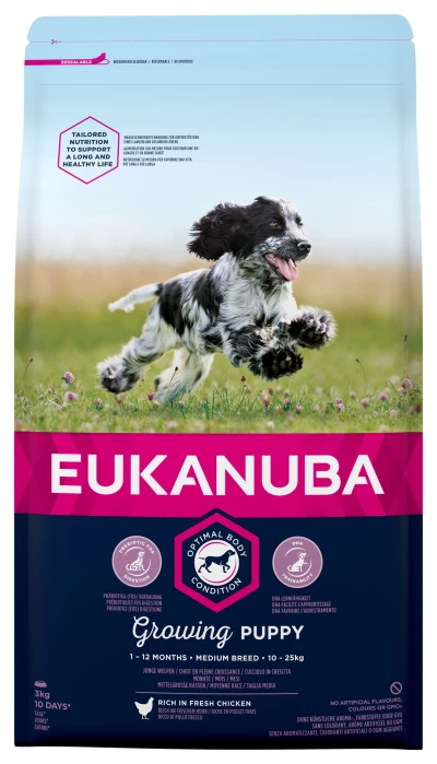 Eukanuba Puppy & Junior Medium Kip
