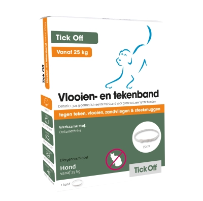 Tick Off Hond Vlo/Tekenband >25 Kg