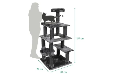 Krabpaal Gizmo 157 cm antraciet