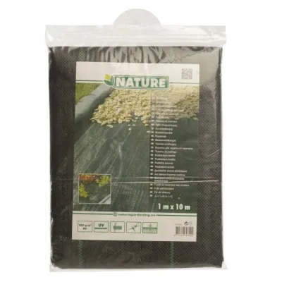 Gronddoek 1x10 M 100 G/M2 . Zwart