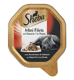 Sheba Mini Filets In Saus Rund-Kalkoen