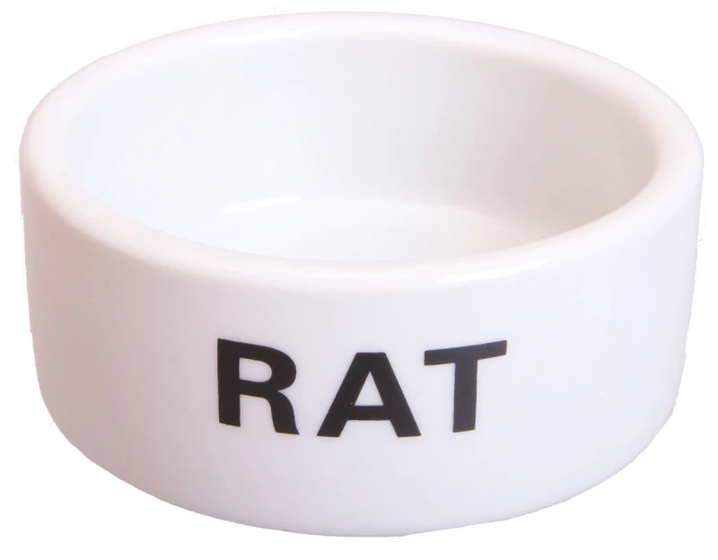 Voerbak Rat Steen Wit 10 Cm