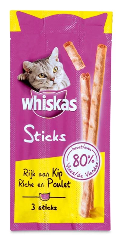 Whiskas Cat Sticks Kip 18 Gr