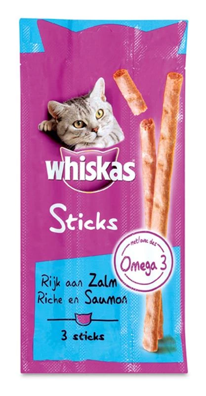 Whiskas Cat Sticks Zalm 18 Gr