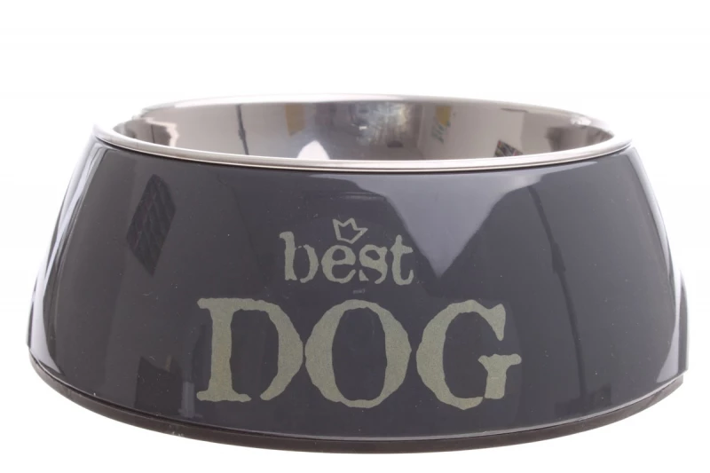 Melamine Voerbak Best Dog Grijs 22 cm