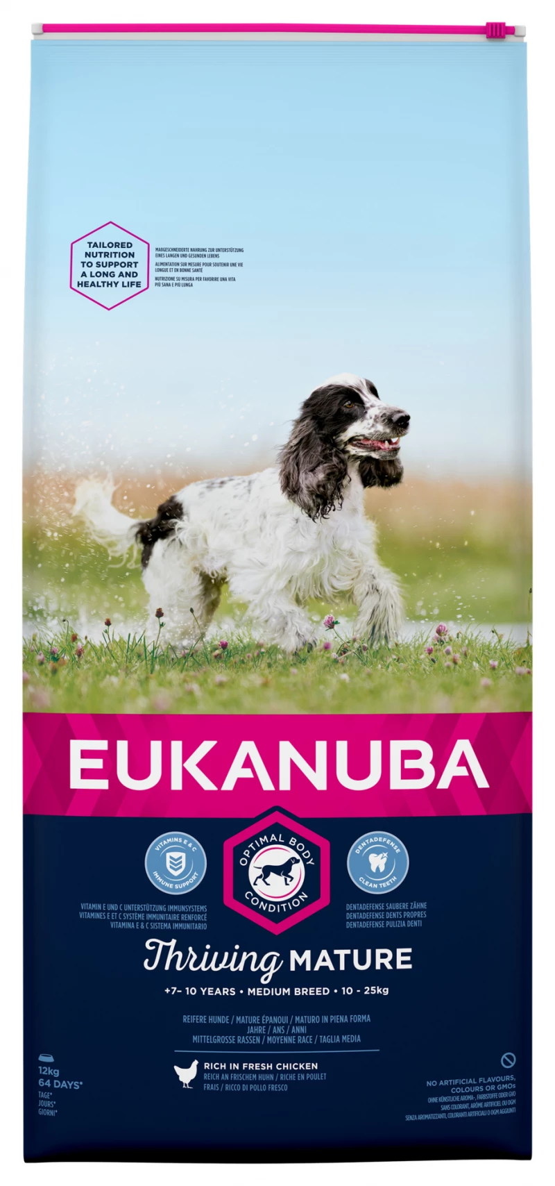 Eukanuba Mature & Senior Medium Kip 12 kg