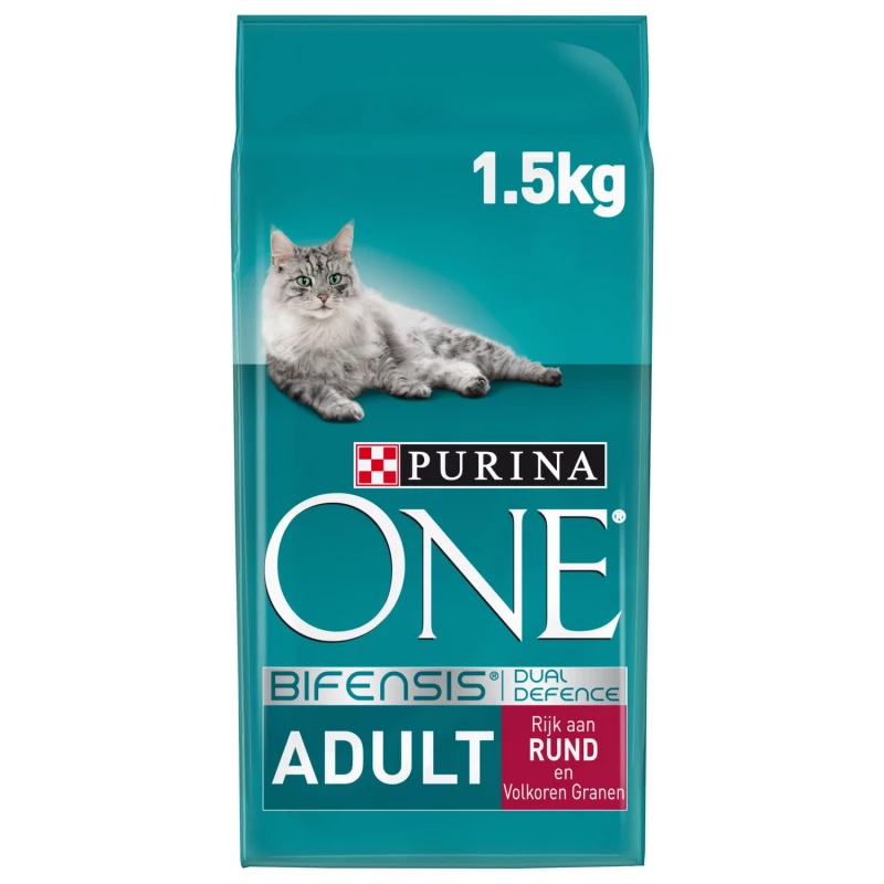 Purina One Adult kat rund & graan 1,5 kg