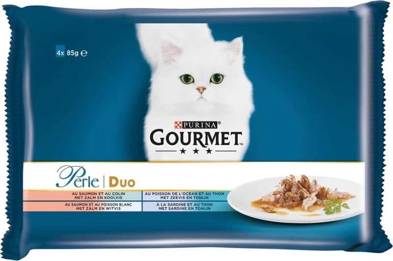 Gourmet Kattenvoer Perle Zee Duo 4x85 gram