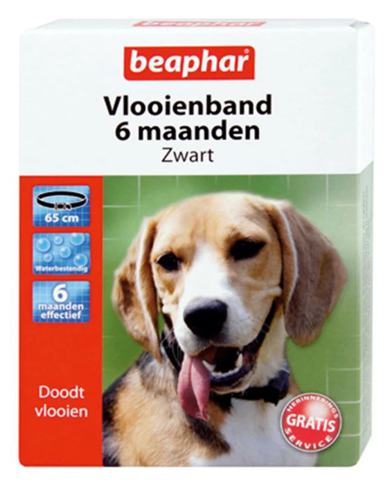 Beaphar Hond Vlooienband Zwart 65Cm 