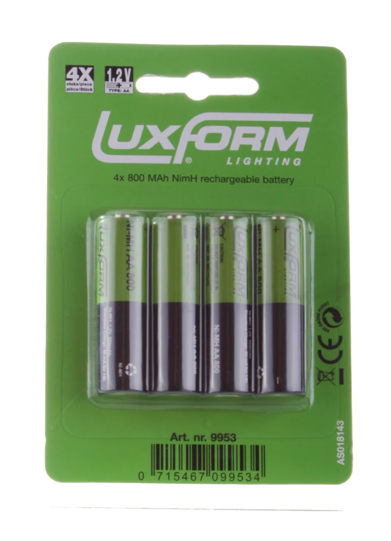 Luxform Oplaadbare AA Batterijen 4 stuks