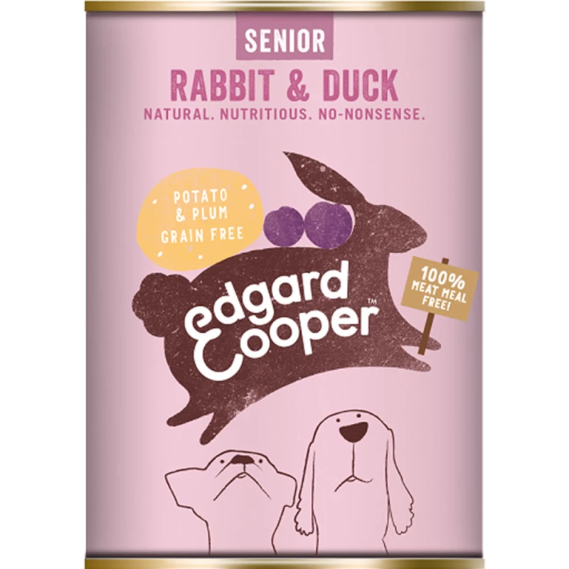 Edgard & Cooper | Konijn Blik | Voor senior honden | Hondenvoer | 400g