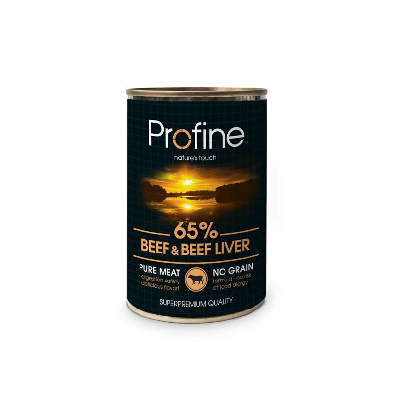 Profine Blik 65% Beef/Beef liver 400g