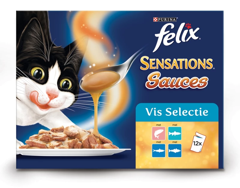 Felix Pouch Sensations Jelly Vis 12X100 gram