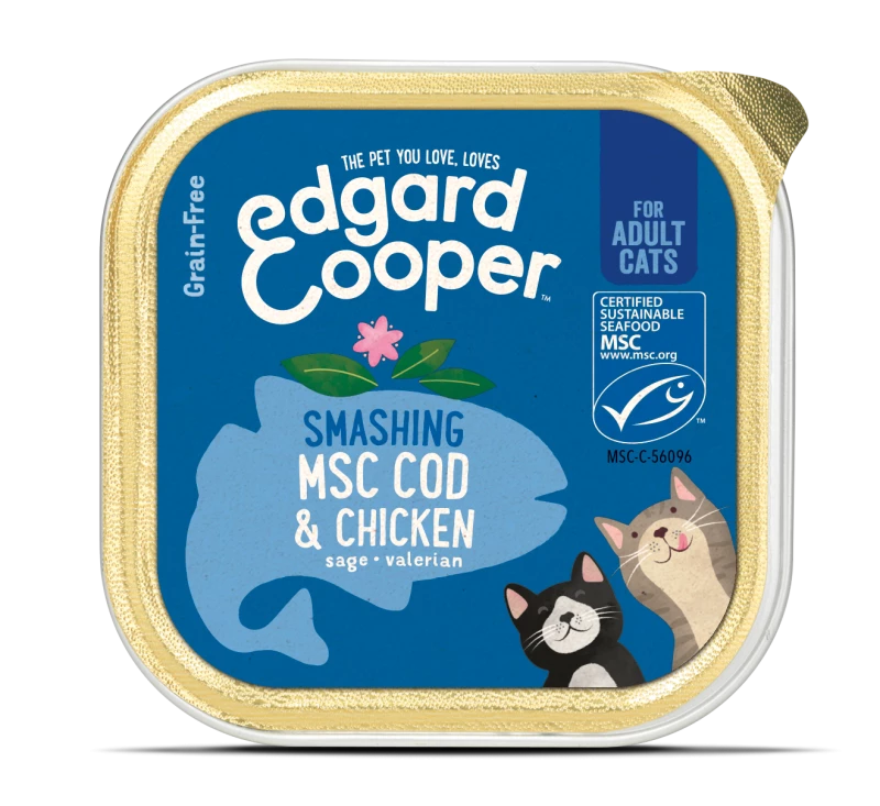 Edgard & Cooper MSC-Kabeljauw & Kip Kuipje 85 gram