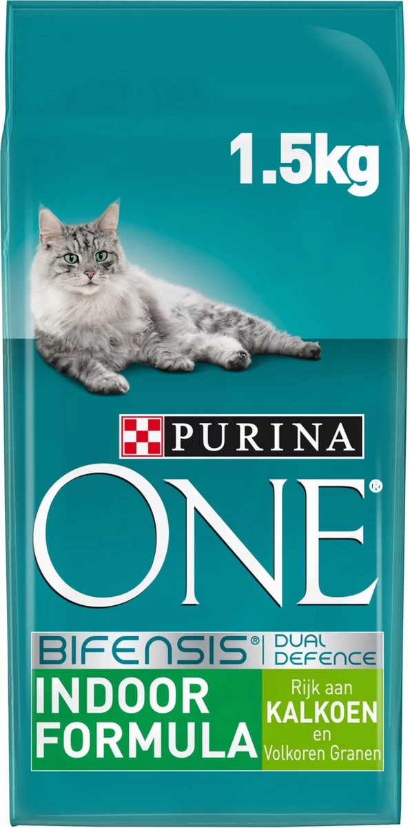 Purina One Kattenvoer Adult Indoor Kalkoen 1,5 Kg