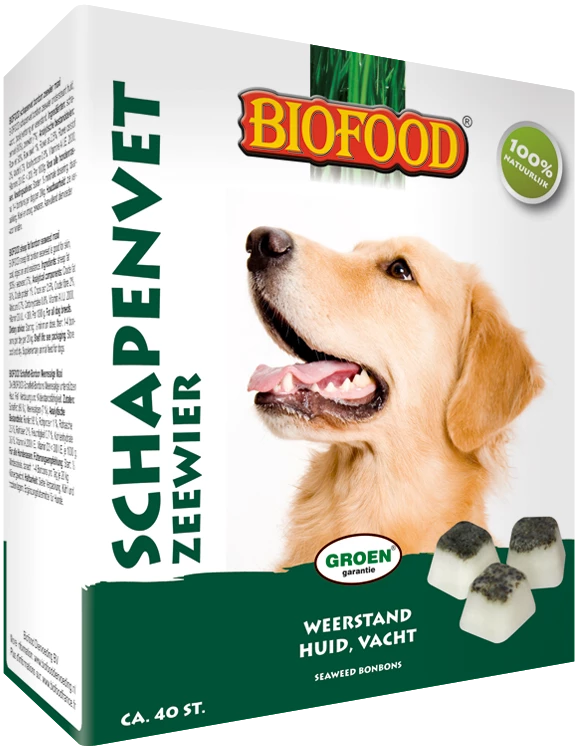 Biofood Schapenvet Zeewier  40 stuks 
