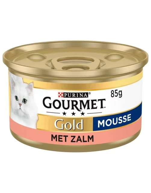 Gourmet Gold Mousse Kattenvoer Zalm 85 Gr