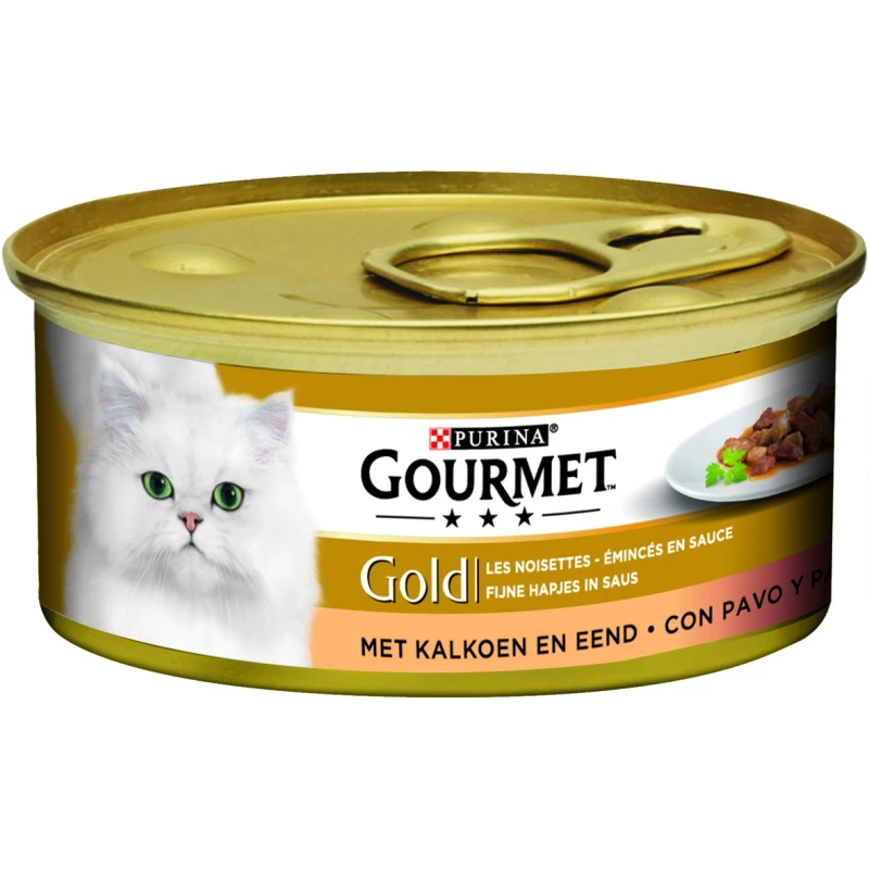 Gourmet Kat 85 Gr Gold Hapjes Kalk/Eend