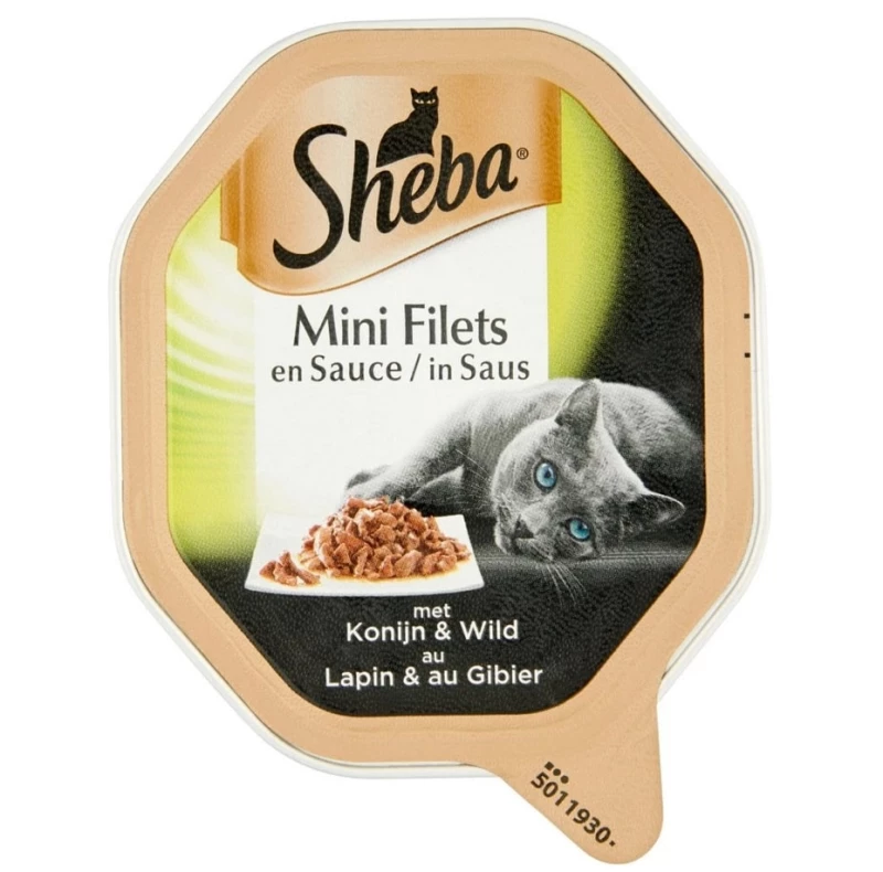 Sheba Kat 85 Gr Mini Filets In Saus Konijn/Wild