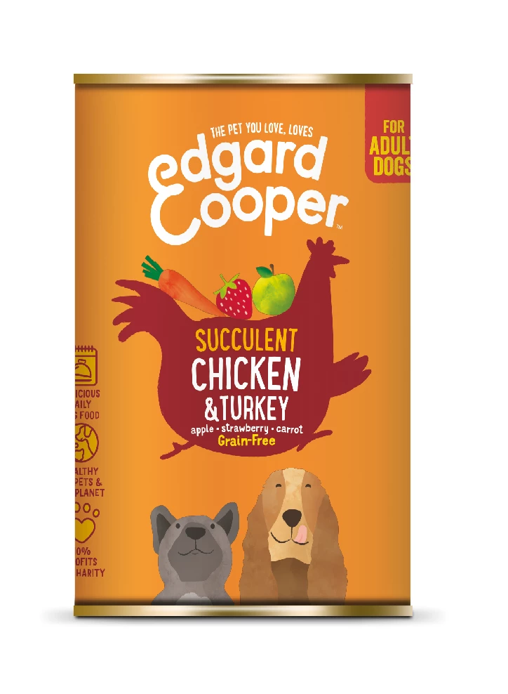 Edgard & Cooper Kip & Kalkoen Blik 400 gram