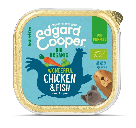 Edgard & Cooper | Kip & Vis Kuipje| Voor Puppy's | Hondenvoer | 150g